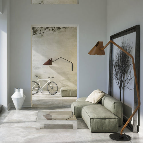 Jacco Maris Mrs.Q Floor Lamp Totally Leather