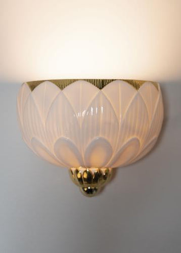 Lladro Ivy and Seed Wall Sconce