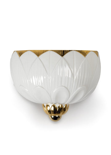 Lladro Ivy and Seed Wall Sconce