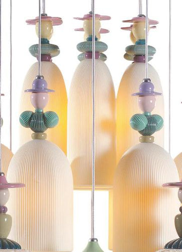 Lladro Mademoiselle 24 Lights Strolling through Blossoms Chandelier