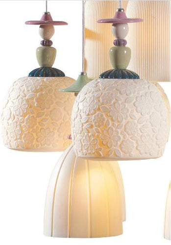 Lladro Mademoiselle 24 Lights Strolling through Blossoms Chandelier