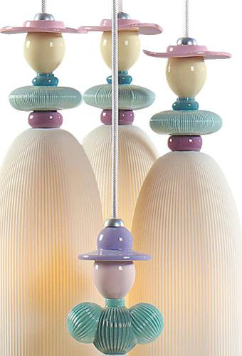 Lladro Mademoiselle 6 Lights Gathering in The Lawn Chandelier