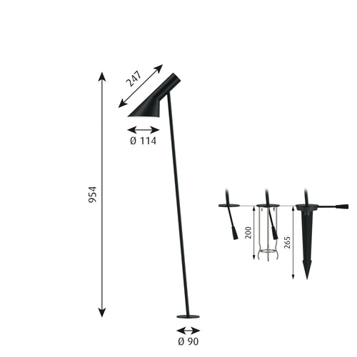 Louis Poulsen AJ Garden Bollard