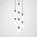 Marc Wood Greenstone Pendant Light Cluster