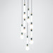 Marc Wood Greenstone Pendant Light Cluster