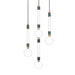 Marc Wood Greenstone Pendant Light Cluster