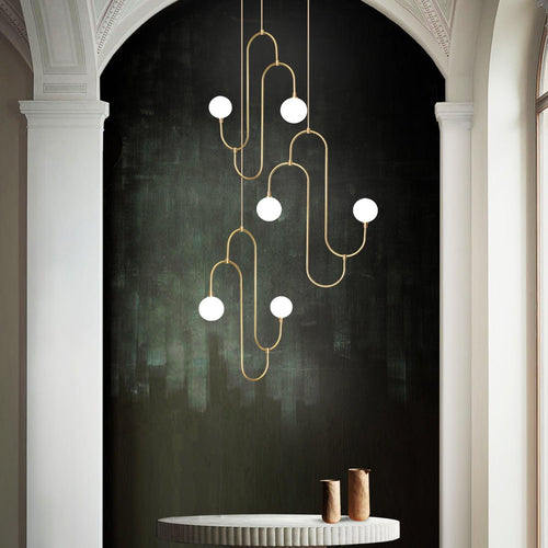 Marc Wood Jack And Jill Pendant Cluster Light