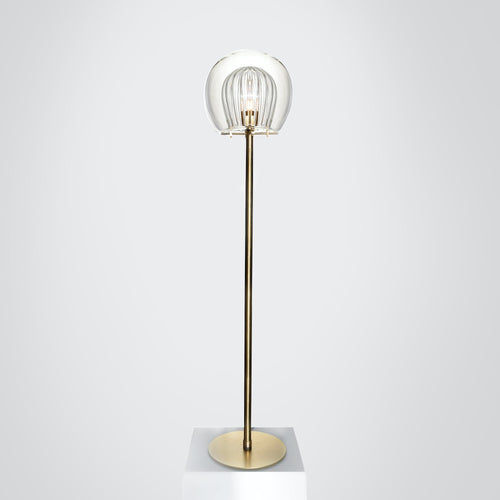 Marc Wood Pleated Crystal Floor Lamp