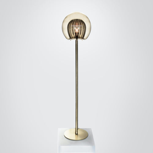Marc Wood Pleated Crystal Floor Lamp