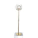 Marc Wood Pleated Crystal Floor Lamp