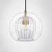 Marc Wood Pleated Crystal Pendant Light Clear
