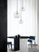 Marc Wood Pleated Crystal Pendant Light Cluster 3