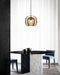 Marc Wood Pleated Crystal Pendant Light Smoke