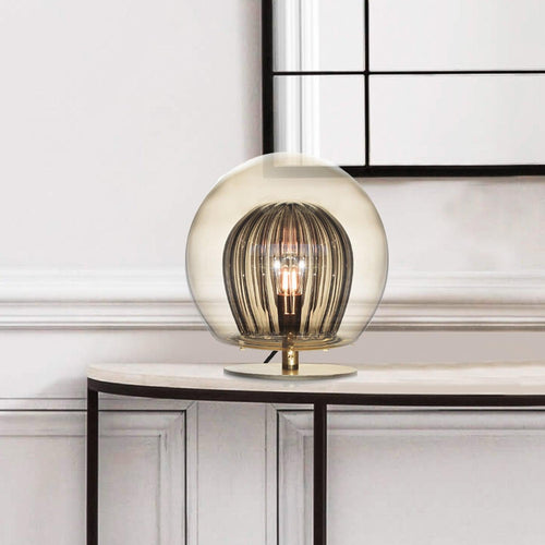 Marc Wood Pleated Crystal Table Lamp