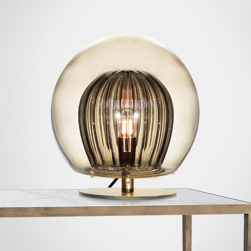 Marc Wood Pleated Crystal Table Lamp