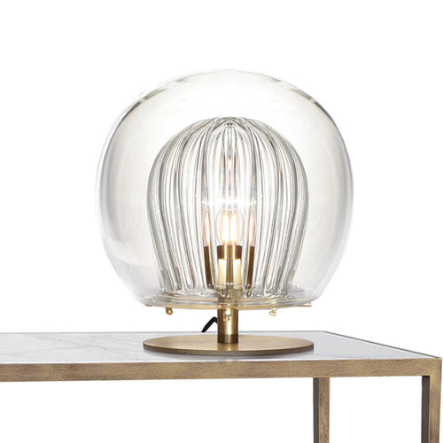 Marc Wood Pleated Crystal Table Lamp