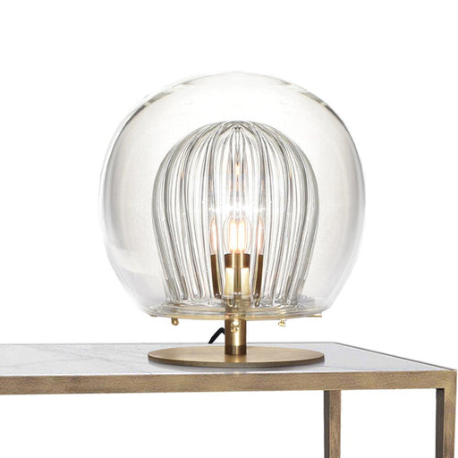 Marc Wood Pleated Crystal Table Lamp
