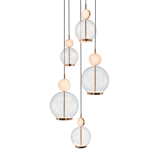 Marc Wood Rosa Pendant Light Cluster 5