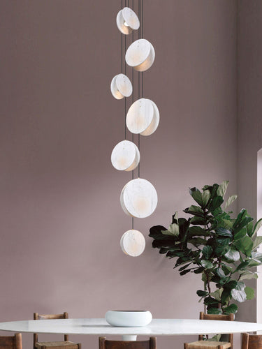 Marc Wood Shell Pendant Cluster Light