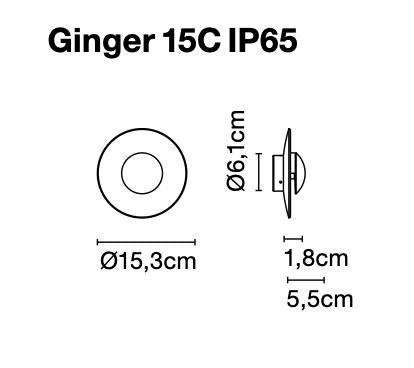 Marset Ginger Outdoor Wall Light