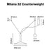 Marset Milana Counterweight 32/47 Suspension Light
