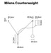 Marset Milana Counterweight Suspension Light