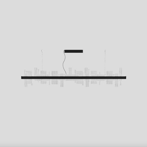 Masiero Ribbon Linear Suspension Light