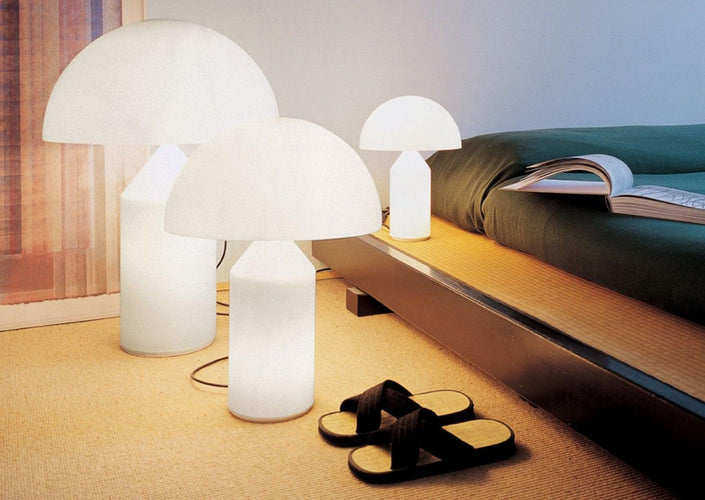 Oluce Atollo Glass Table Lamp