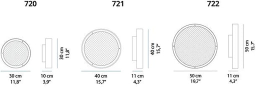 Oluce Berlin Wall / Ceiling Light