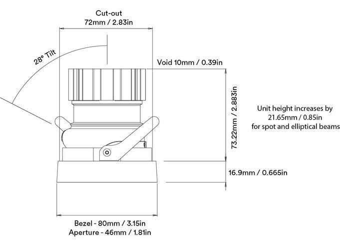 Orluna Jade Adjustable Downlight