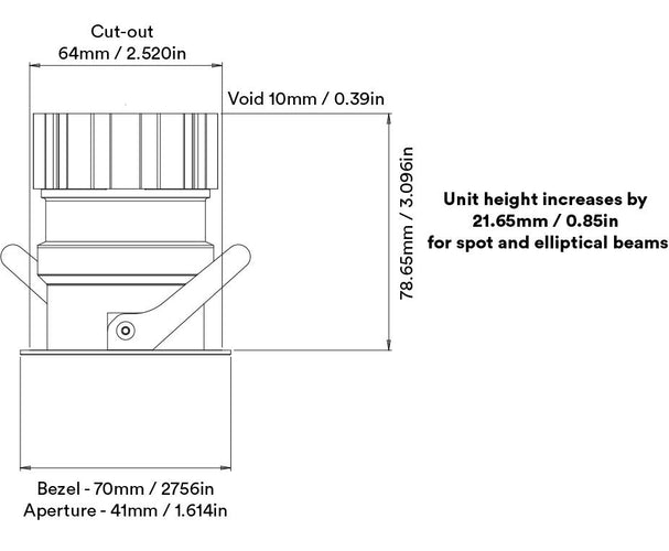 Orluna Mina Fixed Downlight