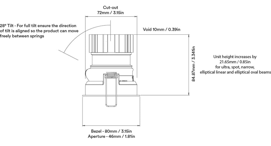 Orluna Suri Adjustable Downlight