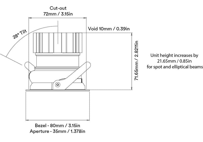 Orluna Timo Adjustable Downlight