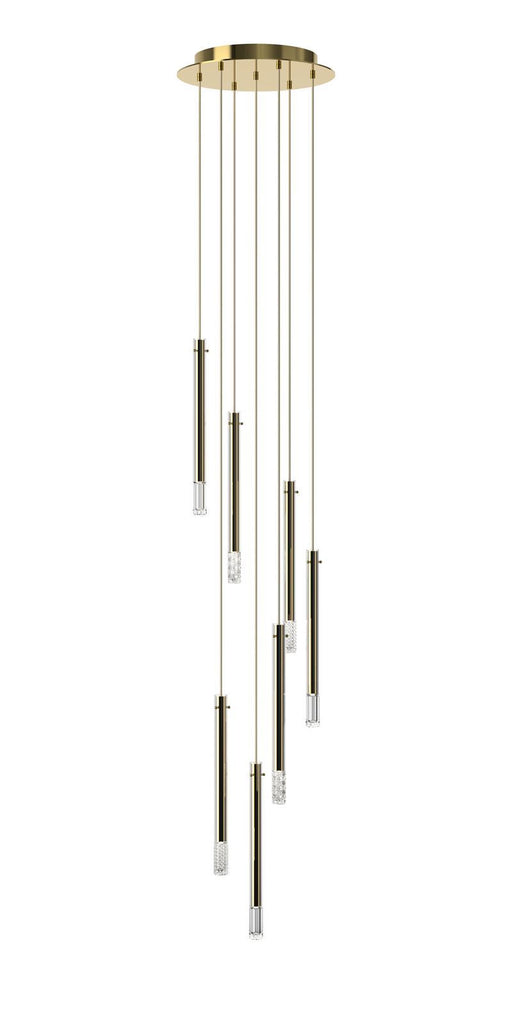 Preciosa Flare Pendant Light Cluster of 7