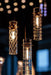 Preciosa Geometric Pendant Light Cluster of 3