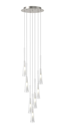 Preciosa Glory Pendant Light Cluster of 7