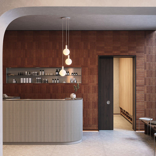 Tala Alumina Triple Pendant Light with Sphere V