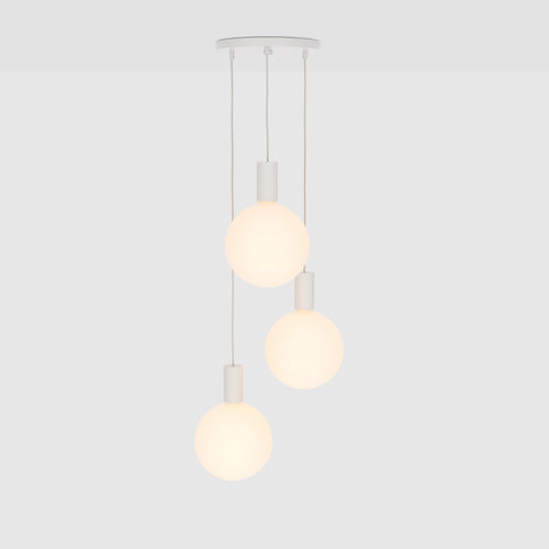 Tala Alumina Triple Pendant Light with Sphere V