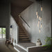 Tala Basalt Nine Pendant Light in Stainless Steel