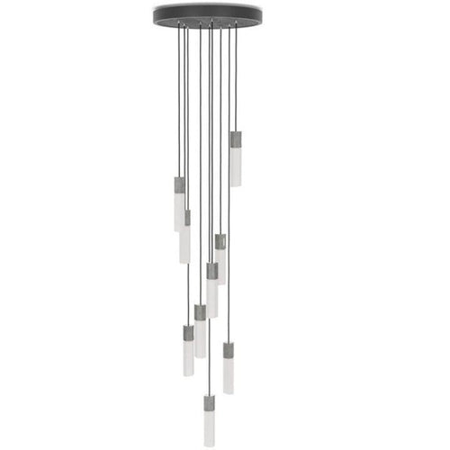 Tala Basalt Nine Pendant Light in Stainless Steel