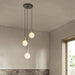 Tala Brass Triple Pendant with Sphere IV