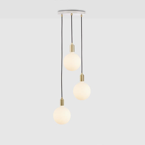 Tala Brass Triple Pendant with Sphere IV