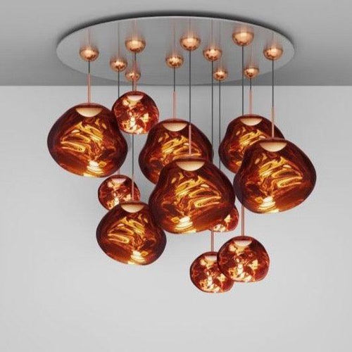 Tom Dixon Melt LED Copper Mega Pendant System