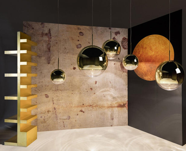 Tom Dixon Mirror Ball LED Pendant Light Gold