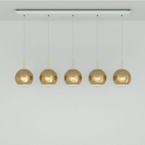 Tom Dixon Mirror Ball Linear Pendant System Gold