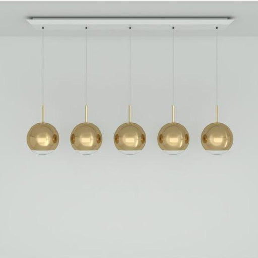 Tom Dixon Mirror Ball Linear Pendant System Gold