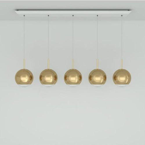 Tom Dixon Mirror Ball Linear Pendant System LED Gold