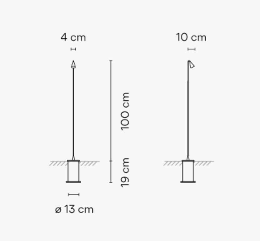 Vibia Brisa Outdoor Floor Lamp | Inspyer Lighting