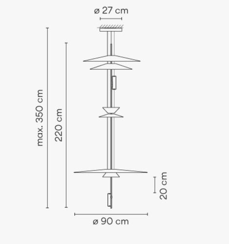 Vibia Flamingo Suspension Light